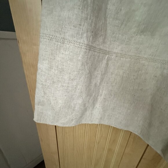 Banana Republic Factory Linen Blend Wide Leg Cropped Pull-On Pants in Flax Sz M - Picture 4 of 7